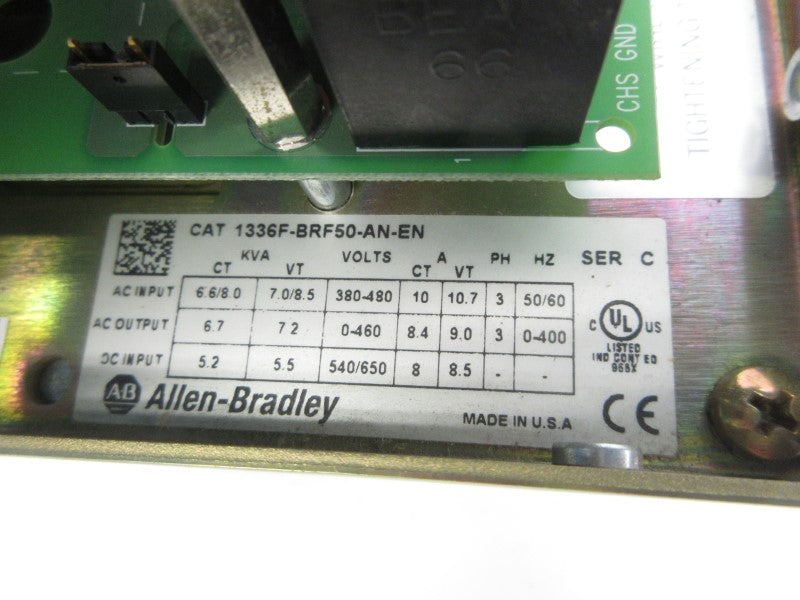 ALLEN BRADLEY 1336F-BRF50-AN-EN SER. C 380-480V 10.7A UNMP