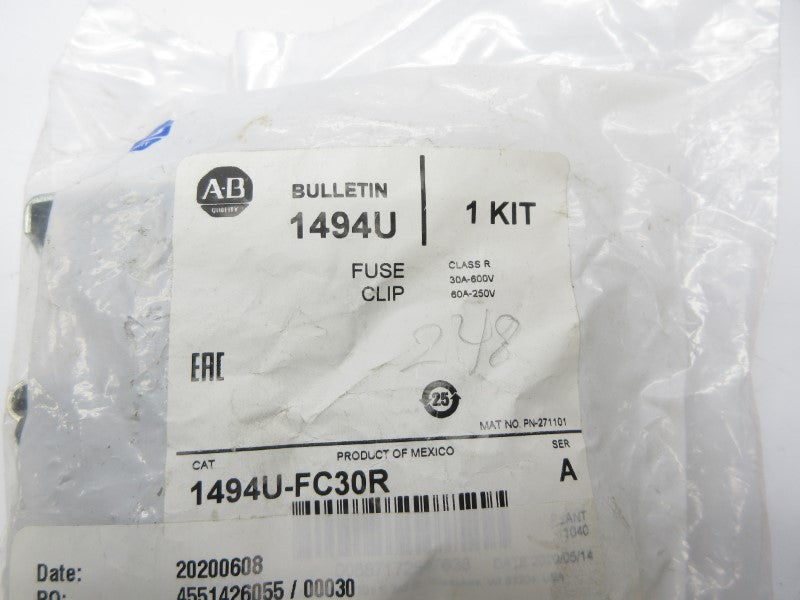 ALLEN BRADLEY 1494U-FC30R SER. A 600V 30A NSMP