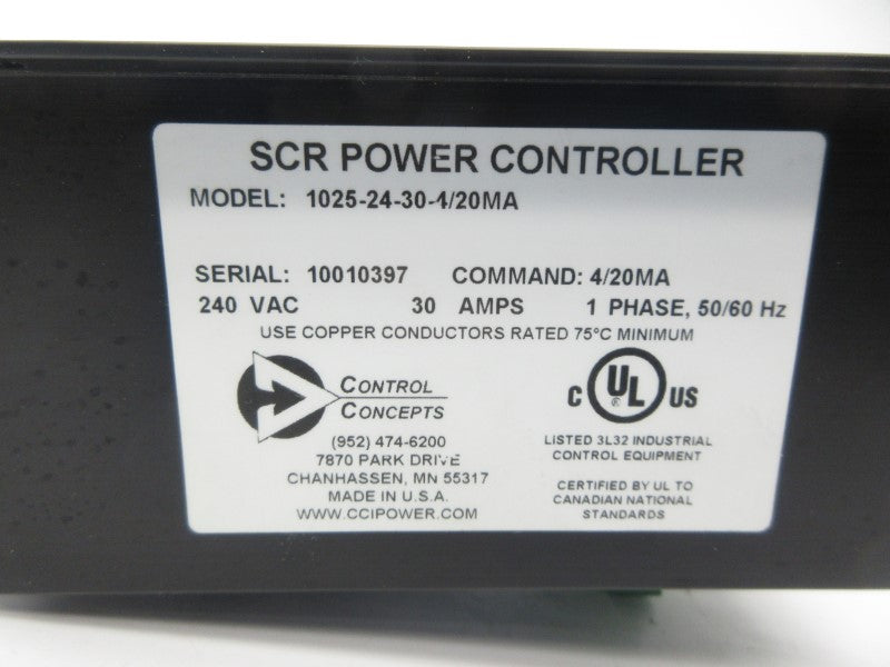 CONTROL CONCEPTS 1025-24-30-4/20MA 240VAC 30A NSNP