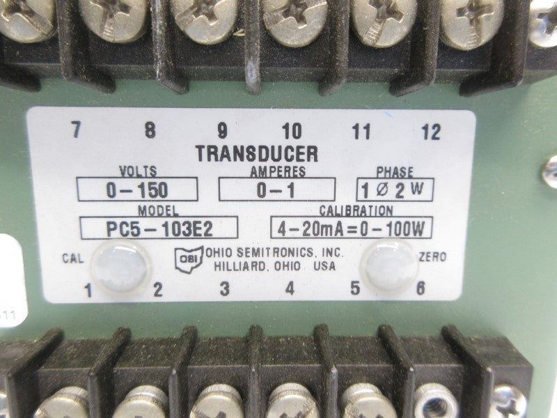 OHIO SEMITRONICS PC5-103E2 0-150V 0-1A UNMP