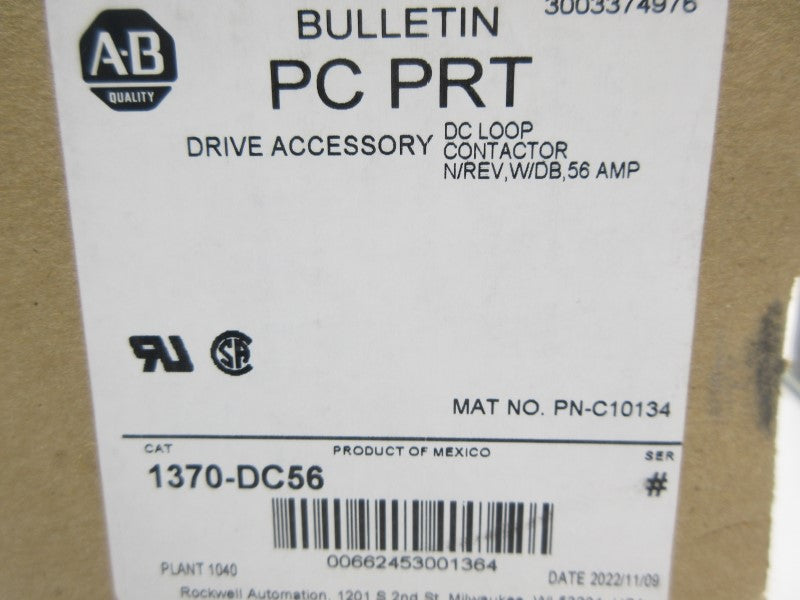 ALLEN BRADLEY 1370-DC56 115V 56A NSMP