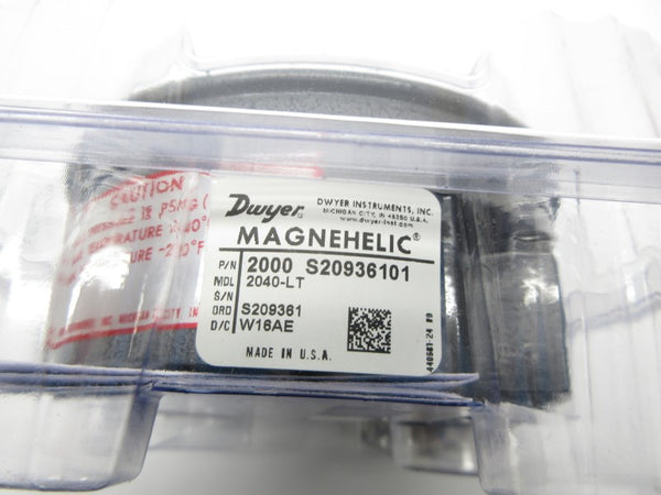 DWYER 2040-LT 2000 15PSI 0-40 NSMP