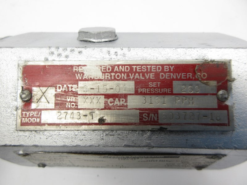 WARBURTON 2743-T UNMP