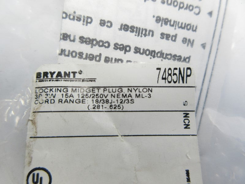 BRYANT 7485NP 125/250V 15A NSMP