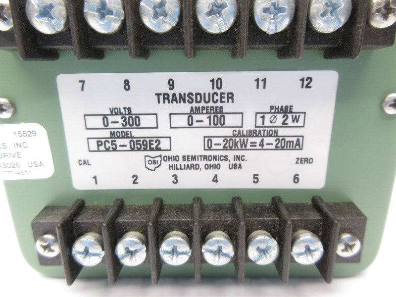 OHIO SEMITRONICS PC5-059E2 0-300V 0-100A NSNP