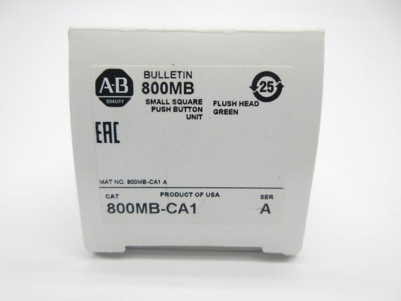 ALLEN BRADLEY 800MB-CA1 SER. A (WH) NSMP