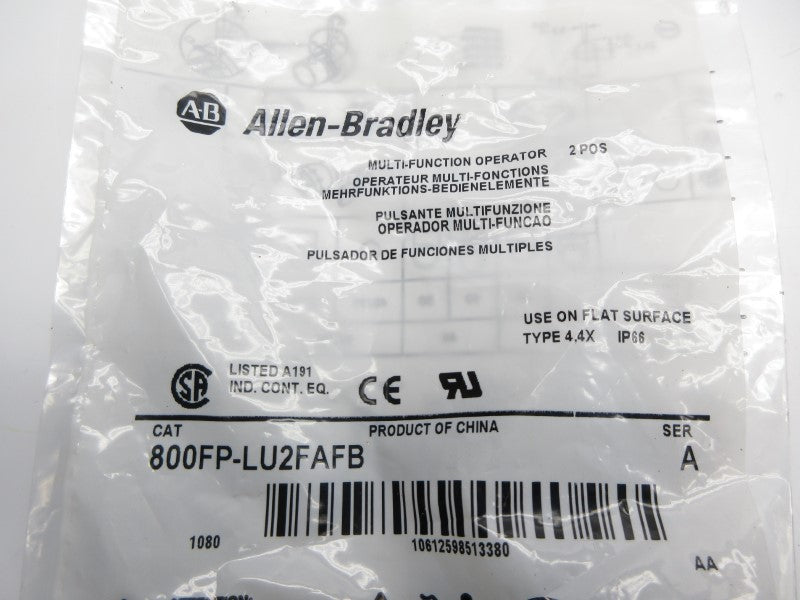 ALLEN BRADLEY 800FP-LU2FAFB SER. A NSMP
