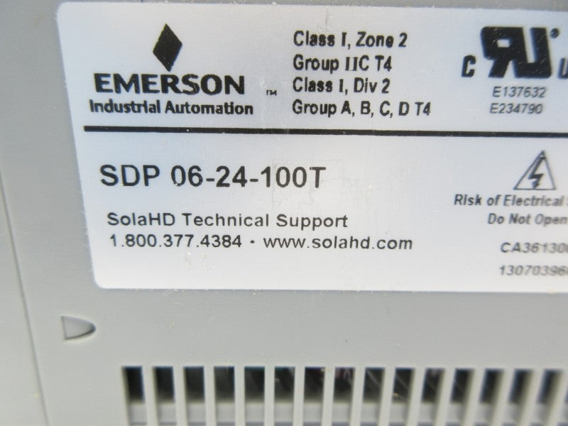 SOLA SDP06-24-100T 115/230VAC 0.4/0.25A NSNP