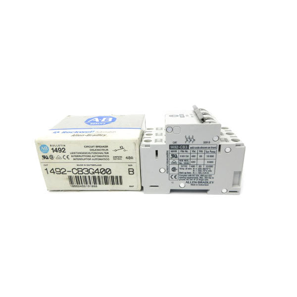 ALLEN BRADLEY 1492-CB3G400 SER. B 480VAC 40A NSMP