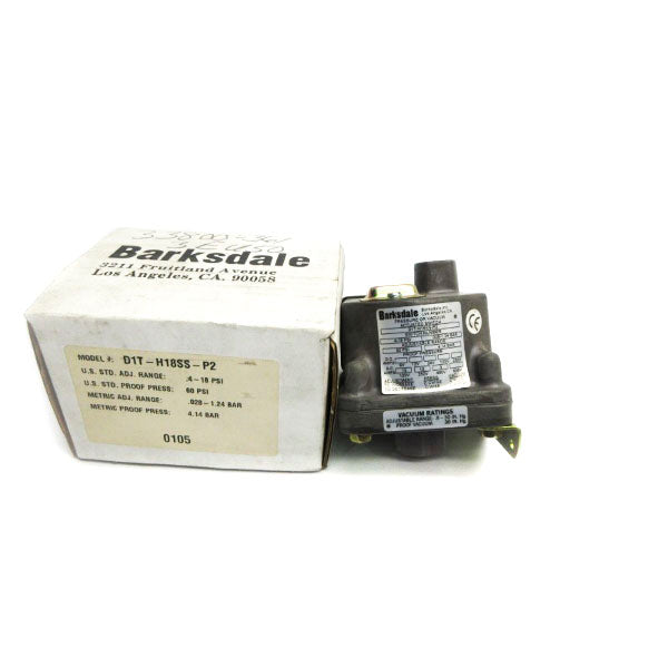 BARKSDALE D1T-H18SS-P2 480VAC 3A .4-18PSI NSMP