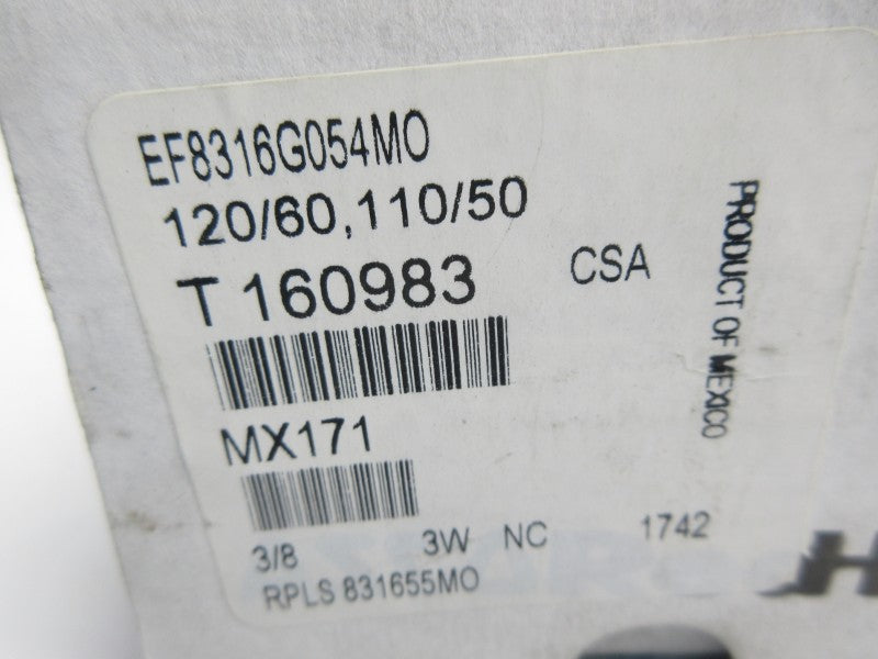 ASCO EF8316G054MO 110/120V 10-150PSI 3/8" NSMP
