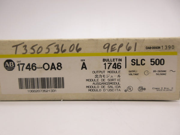 ALLEN BRADLEY 1746-OA8 SER. A 85-265VAC (WH/YL) NSMP