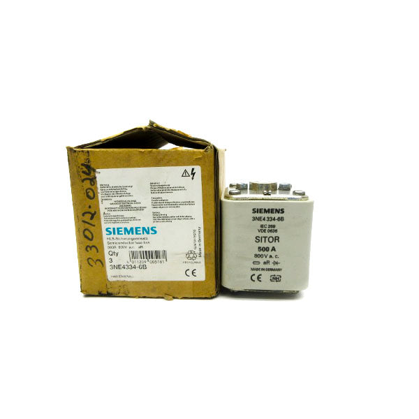SIEMENS 3NE4334-6B 800VAC 500A (PKG OF 3) NSMP