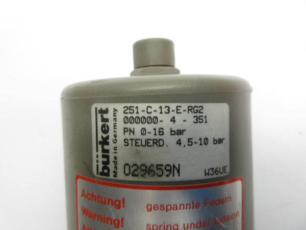 BURKERT 251-C-13-E-RG2 000000-4-351 029659N NSNP