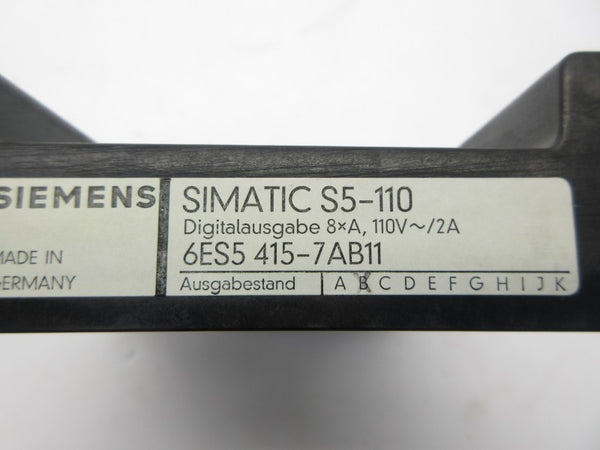 SIEMENS 6ES5415-7AB11 110V 2A NSNP