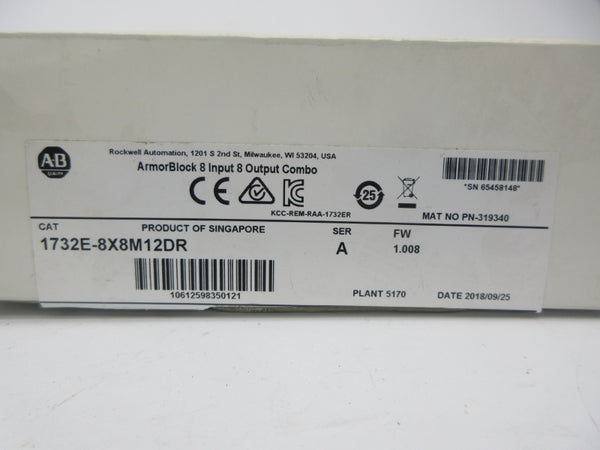 ALLEN BRADLEY 1732E-8X8M12DR SER. A F/W 1.008 NSMP