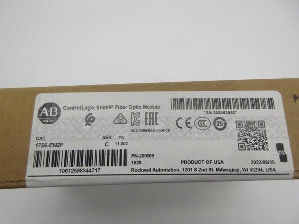 ALLEN BRADLEY 1756-EN2F SER. C F/W 11.002 DATE: 2022 NSFS