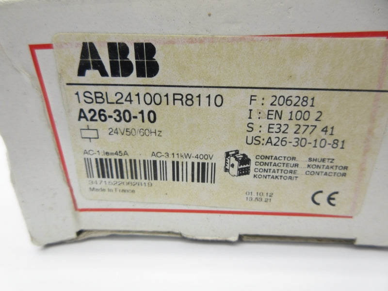 ABB 1SBL241001R8110 A26-30-10 24V NSMP