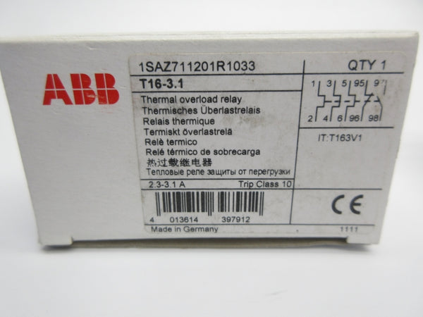 ABB 1SAZ711201R1033 T16-3.1 2.3-3.1A NSMP