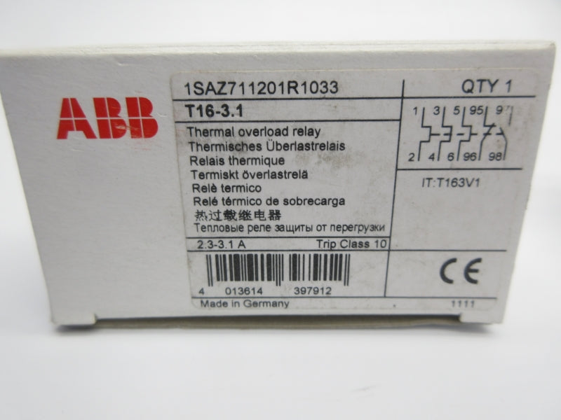 ABB 1SAZ711201R1033 T16-3.1 2.3-3.1A NSMP