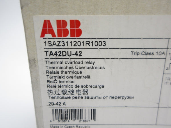 ABB 1SAZ311201R1003 TA42DU-42 29-42A NSMP