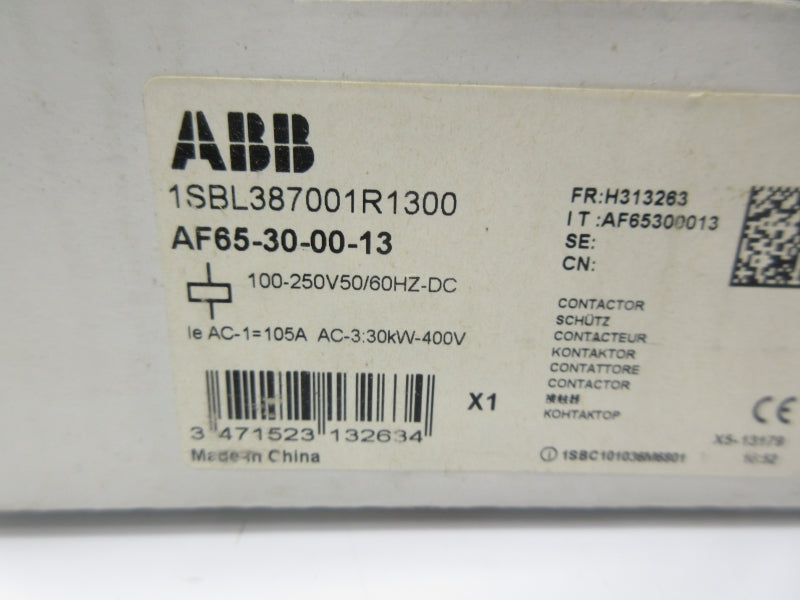 ABB 1SBL387001R1300 AF65-30-00-13 100-250V NSMP
