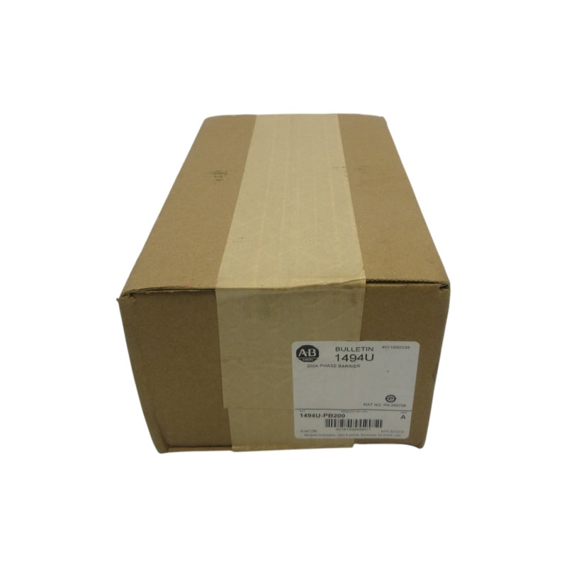 ALLEN BRADLEY 1494U-PB200 SER. A DATE: 2021 (BR/WH) NSFS