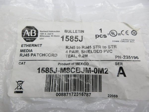 ALLEN BRADLEY 1585J-M8CBJM-0M2 SER. A NSMP