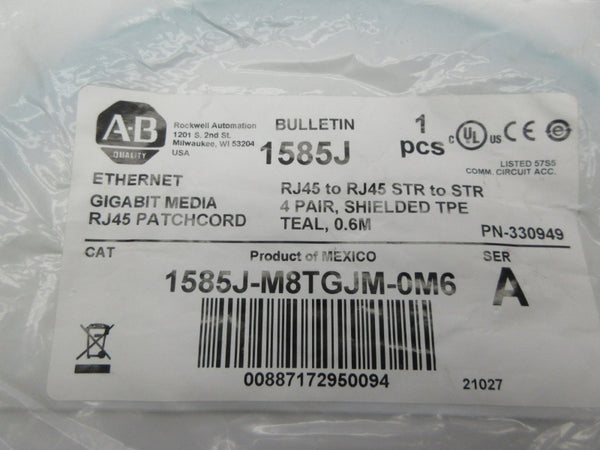 ALLEN BRADLEY 1585J-M8TGJM-0M6 SER. A NSMP