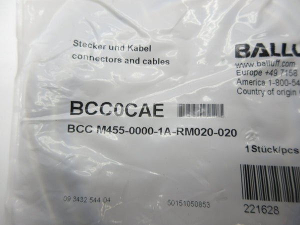 BALLUFF BCC0CAE BCCM455-0000-1A-RM020-020 NSMP
