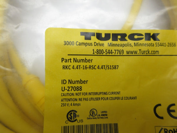 TURCK RKC4.4T-16-RSC4.4T/S1587 NSMP