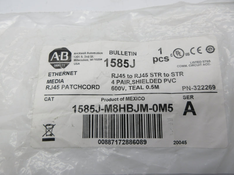 ALLEN BRADLEY 1585J-M8HBJM-0M5 SER. A 600V NSMP
