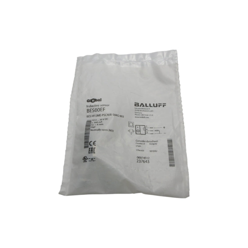 BALLUFF BES00EF BESM12ME-PSC40B-S04G-003 10-30VDC NSMP