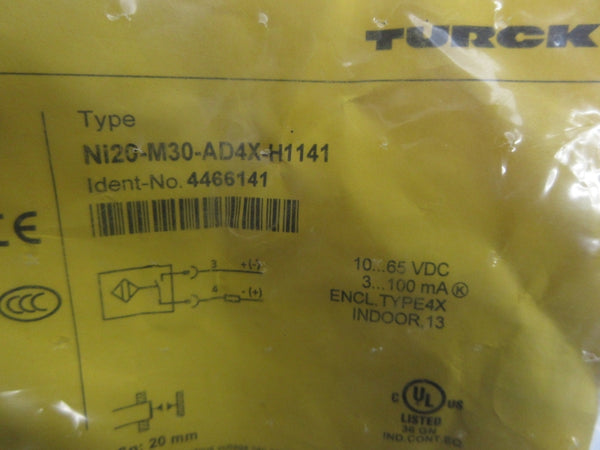 TURCK NI20-M30-AD4X-H1141 4466141 10-65VDC NSMP