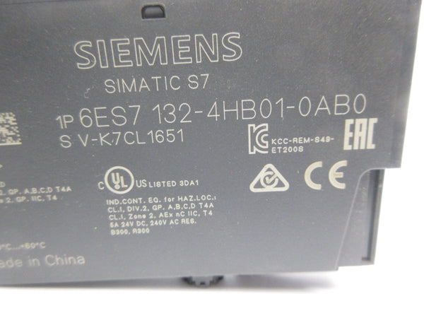 SIEMENS 6ES7132-4HB01-0AB0 230VAC 5A (AS PICTURED) NSNP