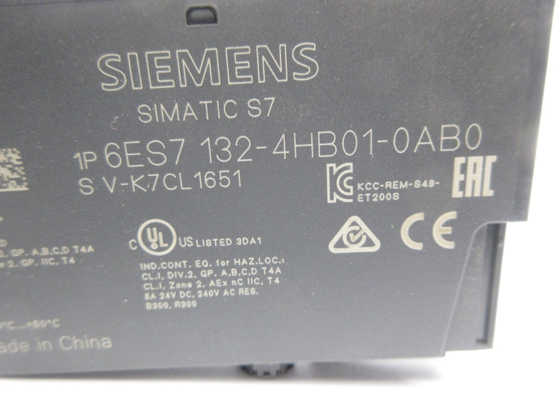 SIEMENS 6ES7132-4HB01-0AB0 230VAC 5A (AS PICTURED) NSNP