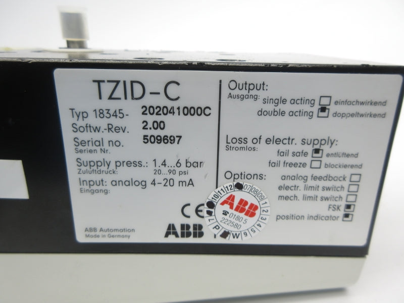 ABB TZID-C 18345-202041000C NSNP