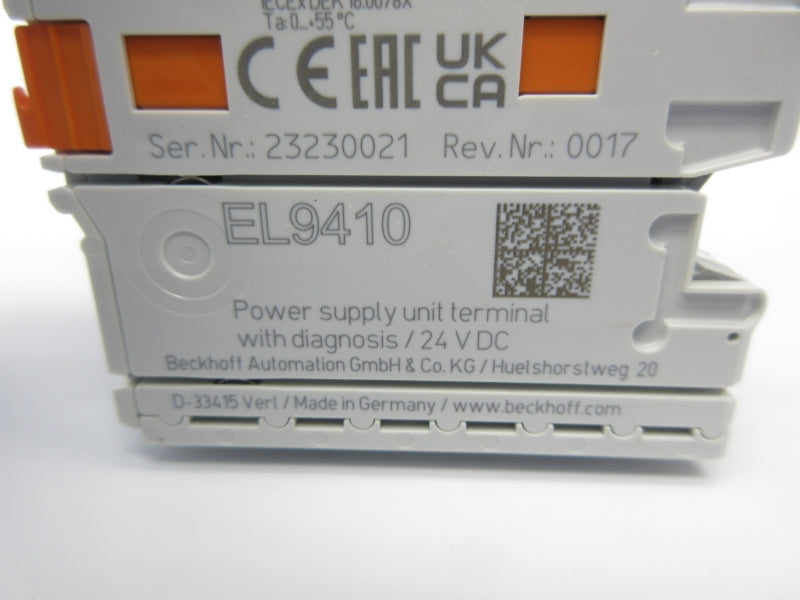 BECKHOFF EL9410 24VDC REV. 0017 NSNP