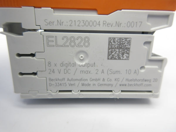 BECKHOFF EL2828 24VDC 2A REV. 0017 NSNP