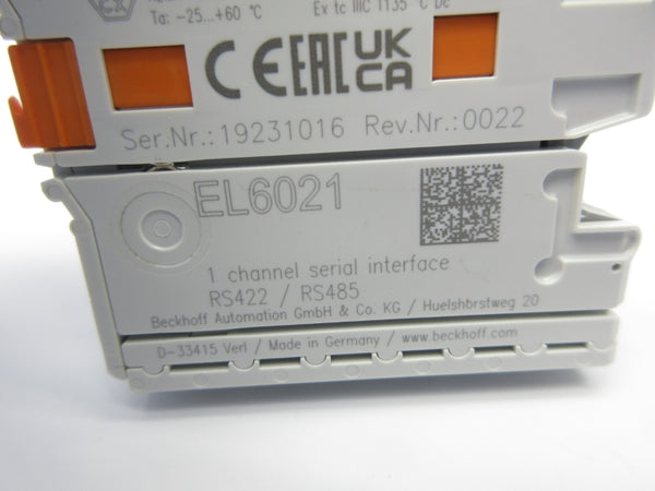BECKHOFF EL6021 REV. 0022 NSNP