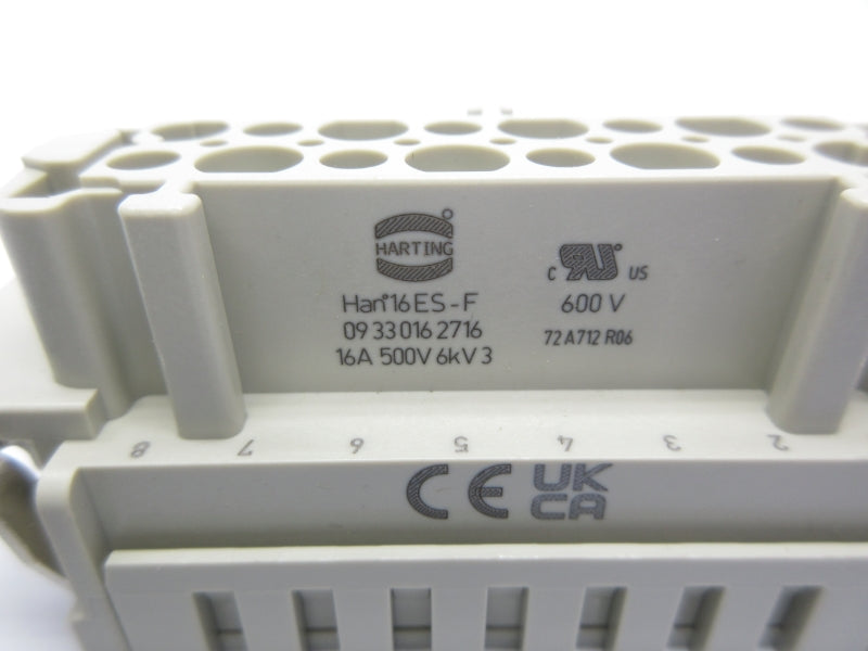 HARTING 09330162716 HAN16ES-F 600V 16A NSNP