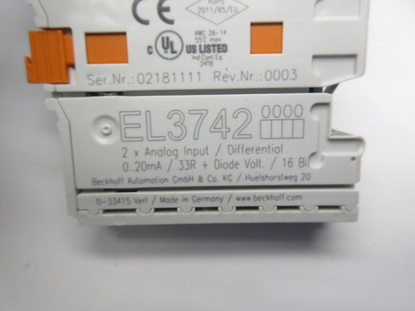 BECKHOFF EL3742 REV. 0003 NSNP