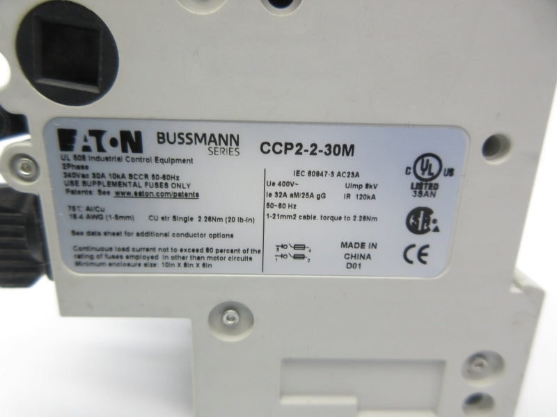 EATON CCP2-2-30M 240VAC 30A NSNP