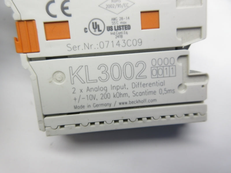 BECKHOFF KL3002 10V NSNP