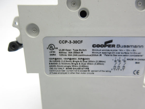 EATON CCP-3-30CF 600VAC 30A NSNP