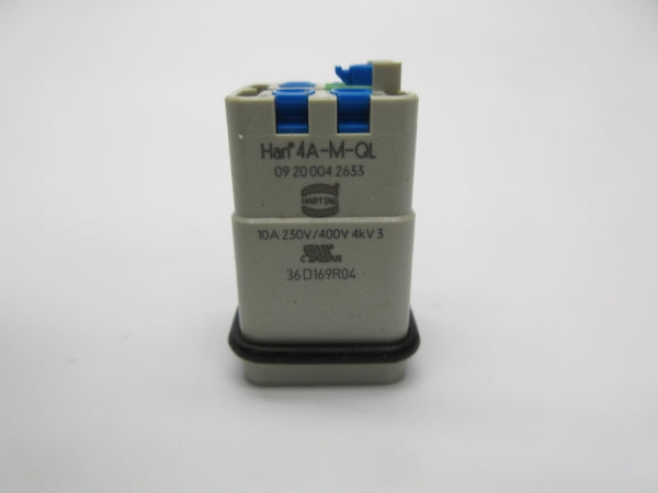 HARTING 09200042633 HAN4A-M-QL 230/400V 10A NSNP
