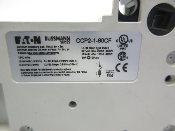 EATON CCP2-1-60CF 347VAC 60A NSNP