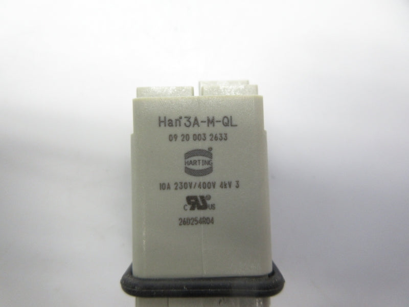 HARTING 09200032633 HAN3A-M-QL 230/400V 10A NSNP