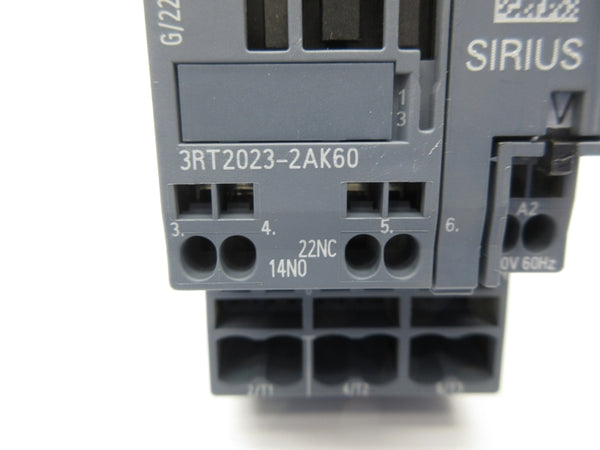 SIEMENS 3RT2023-2AK60 120V NSNP
