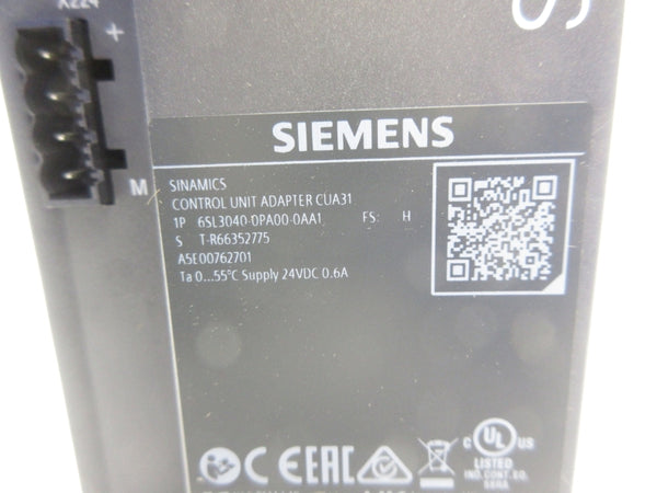 SIEMENS 6SL3040-0PA00-0AA1 24VDC 0.6A NSNP